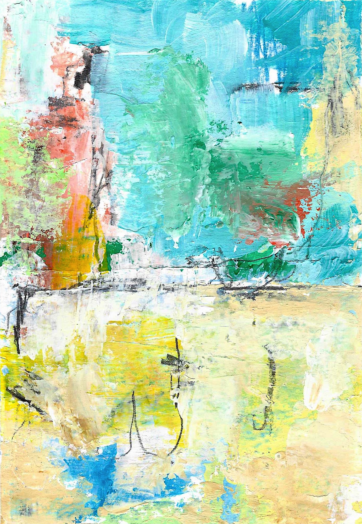 "Good Decisions 1" painting by Stephen Dancey. Unauthorized use, reproduction, distribution, or modification without prior written permission from the artist is strictly prohibited.