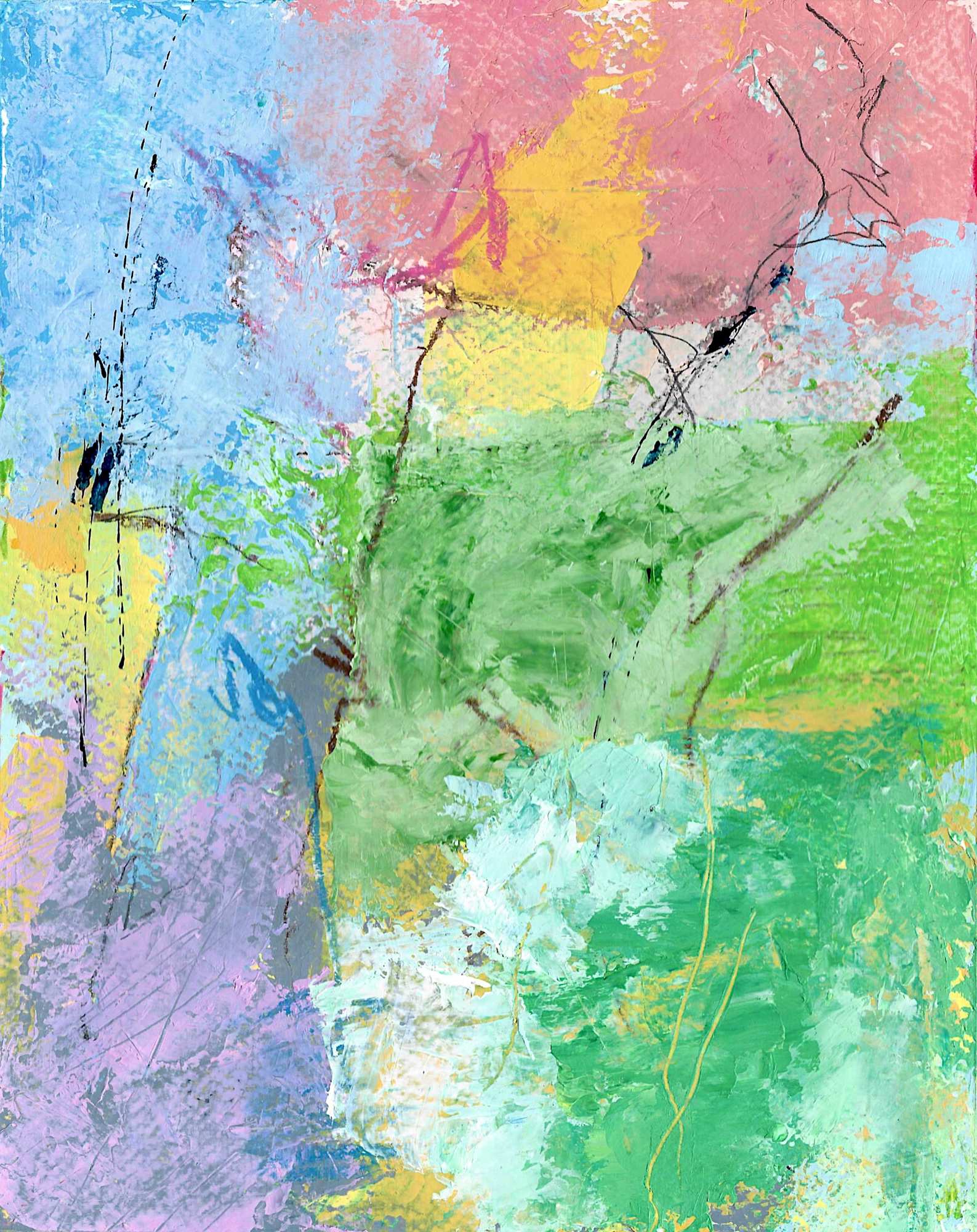 "Good Decisions 9" painting by Stephen Dancey. Unauthorized use, reproduction, distribution, or modification without prior written permission from the artist is strictly prohibited.